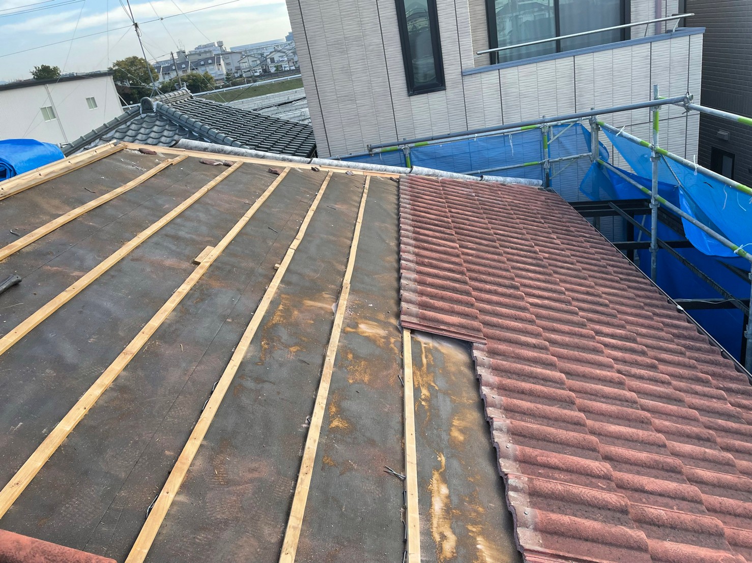 セメント瓦葺き替え引っ掛け桟